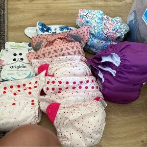 BumGenius Pink and Purple Diaper Covers Accessories